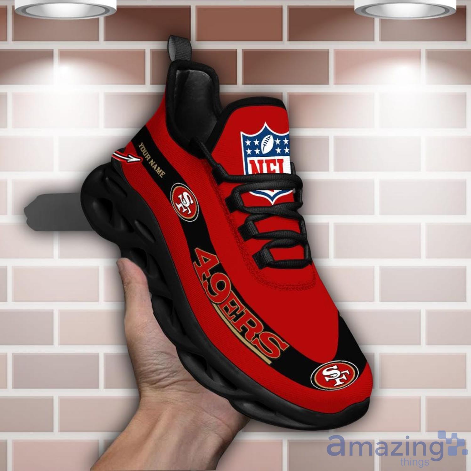 San Francisco 49ers NFL Clunky Max Soul Shoes Custom Name Unique