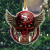 NFL San Francisco 49ers Skull Christmas Ornament