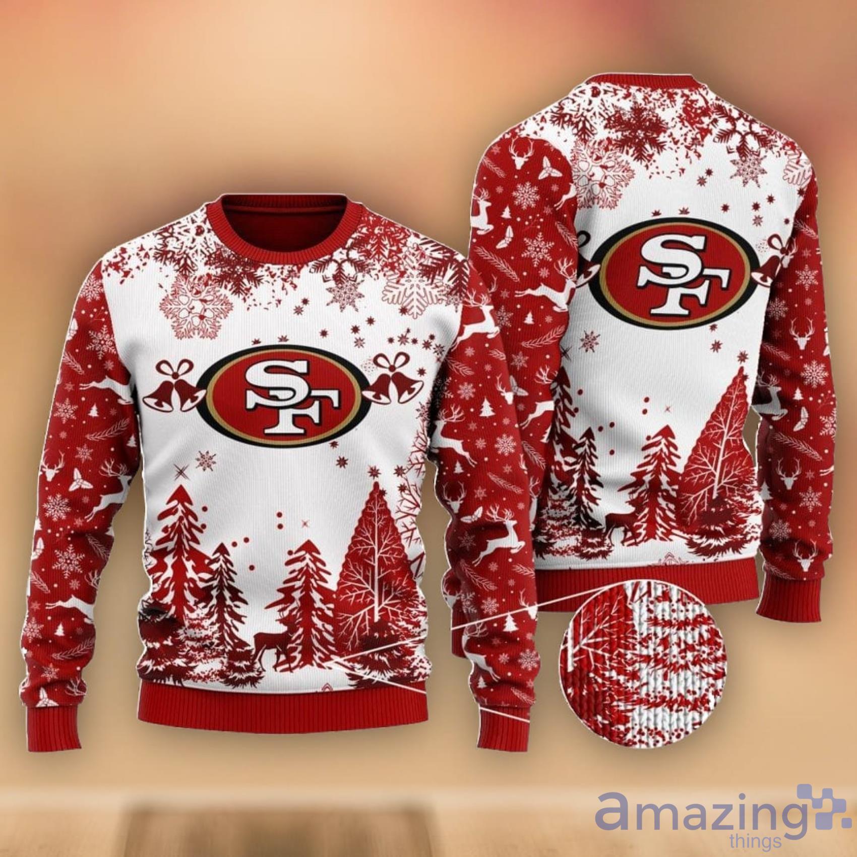 For Fans NFL San Francisco 49ers Christmas Tree And Gift Ugly Christmas  Sweater - Freedomdesign