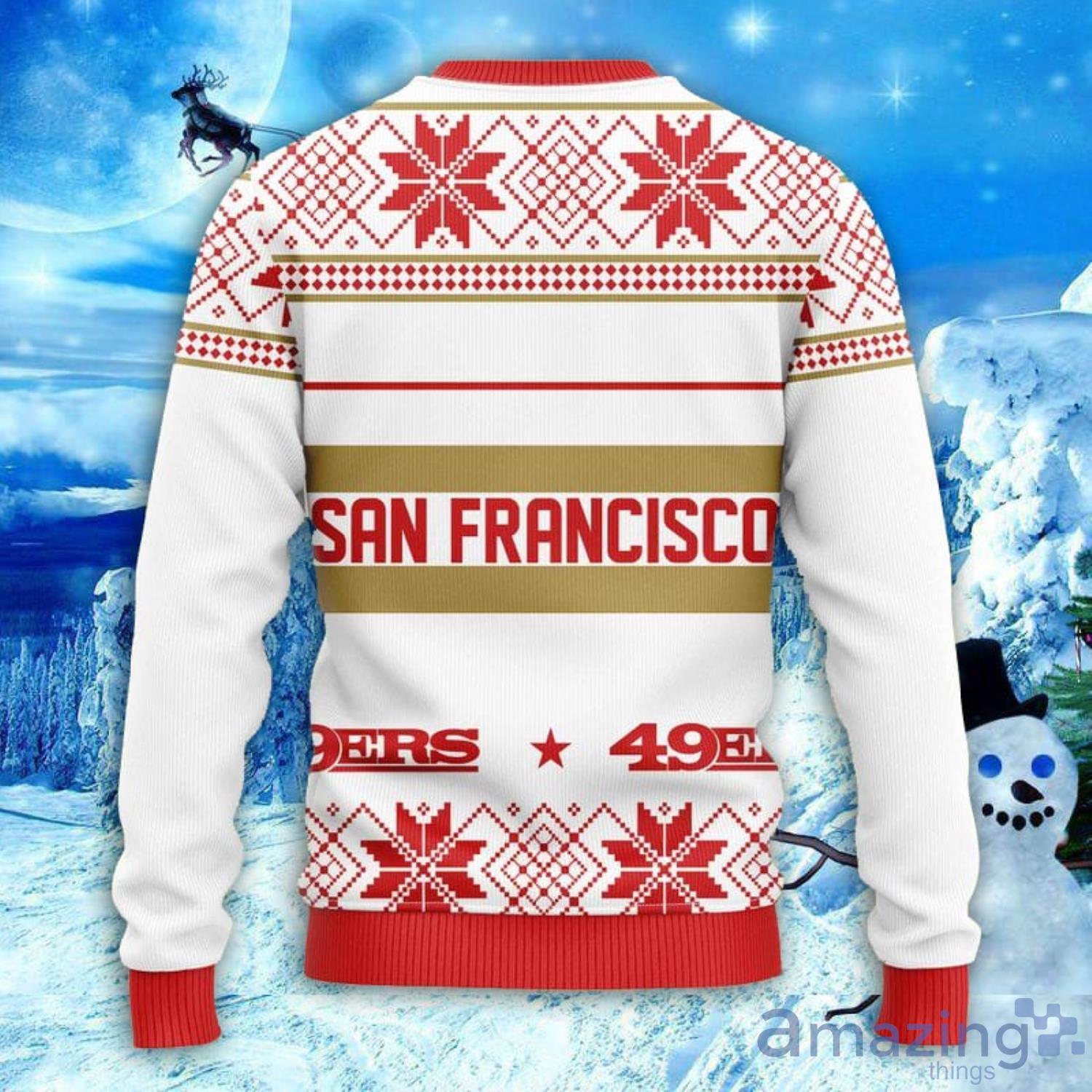 SAN FRANCISCO 49ERS SUNDAY DRIVES PREMIUM FLEECE DROP SHOULDER CREWNECK  PULLOVER