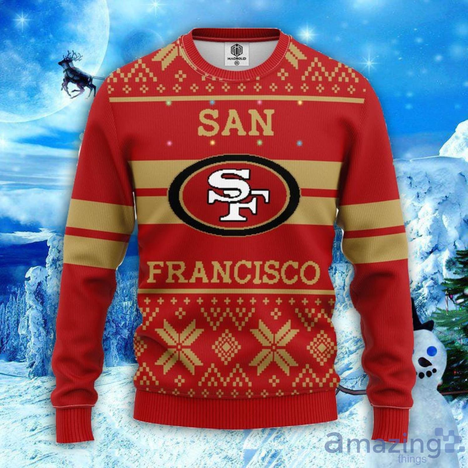 49Ers Ugly Christmas Sweater All Over Printed San Francisco 49Ers