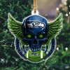 NFL Seattle Seahawks Skull Christmas Ornament