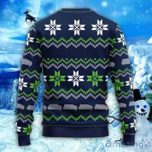 NFL Seattle Seahawks Sweater All Over Print Christmas Ugly Sweater Snowflake Pattern Christmas Gift Product Photo 2
