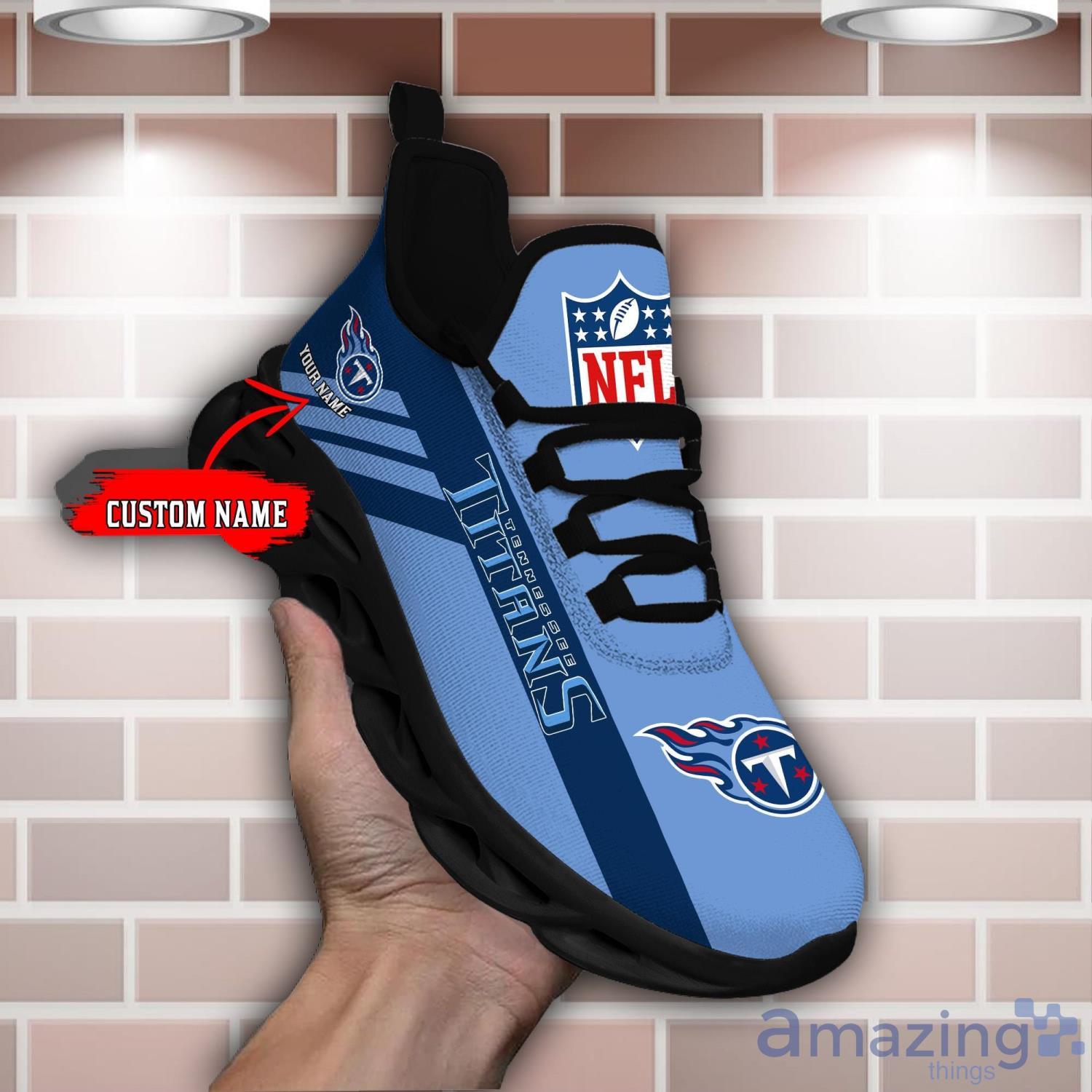 Tennessee Titans Custom Name Max Soul Sneaker Running Sport Shoes Men And  Women Gift