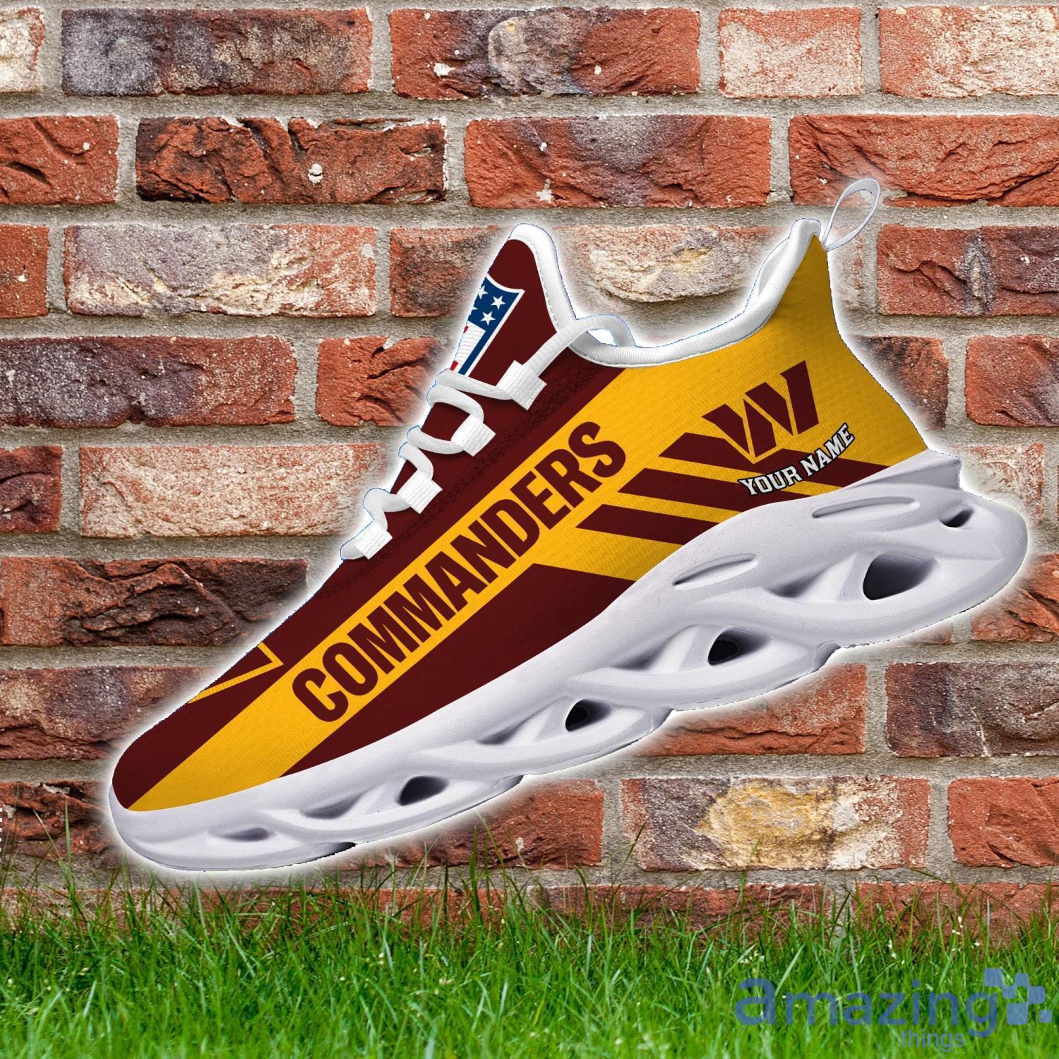 Washington Redskins NFL Max Soul Shoes Custom Name Leopard Prints Running  Shoes For NFL Fans - Banantees