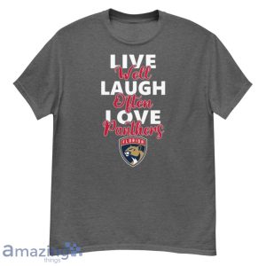 NHL Hockey Florida Panthers Live Well Laugh Often Love Shirt Product Photo 2