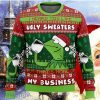 None Of My Business Kermit the Frog Ugly Christmas Sweater Impressive Gift For Men And Women