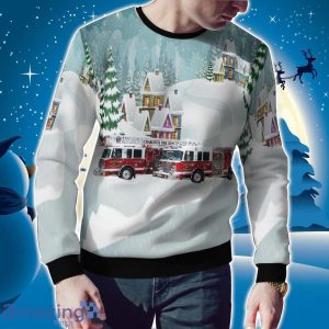 North Carolina Charlotte Fire Department Christmas Ugly Sweater Christmas Gift Ideas Product Photo 2