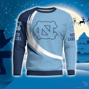 North Carolina Tar Heels Simple Vintage 3D Sweater Christmas Gift For Fans Product Photo 1