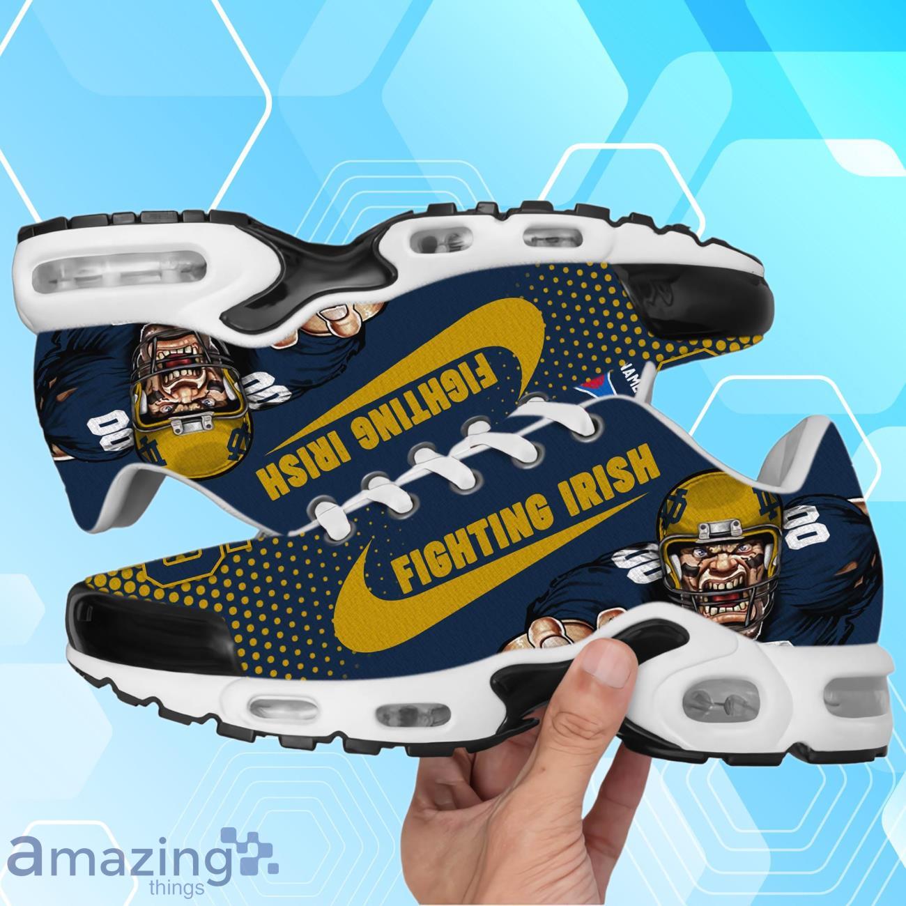 Notre Dame Fighting Irish Air Cushion Sport Shoes With Custom Name Product Photo 1
