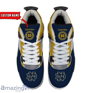 Notre Dame Fighting Irish Custom Name Air Jordan 4 Shoes Impressive Gift For Men Women Product Photo 2