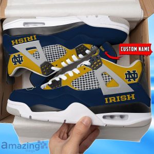 Notre Dame Fighting Irish Custom Name Air Jordan 4 Shoes Impressive Gift For Men Women Product Photo 1