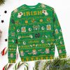 Notre Dame Fighting Irish Pumpkin Halloween Spooky Ghost Pattern Funny 3D Sweater Men And Women Gift