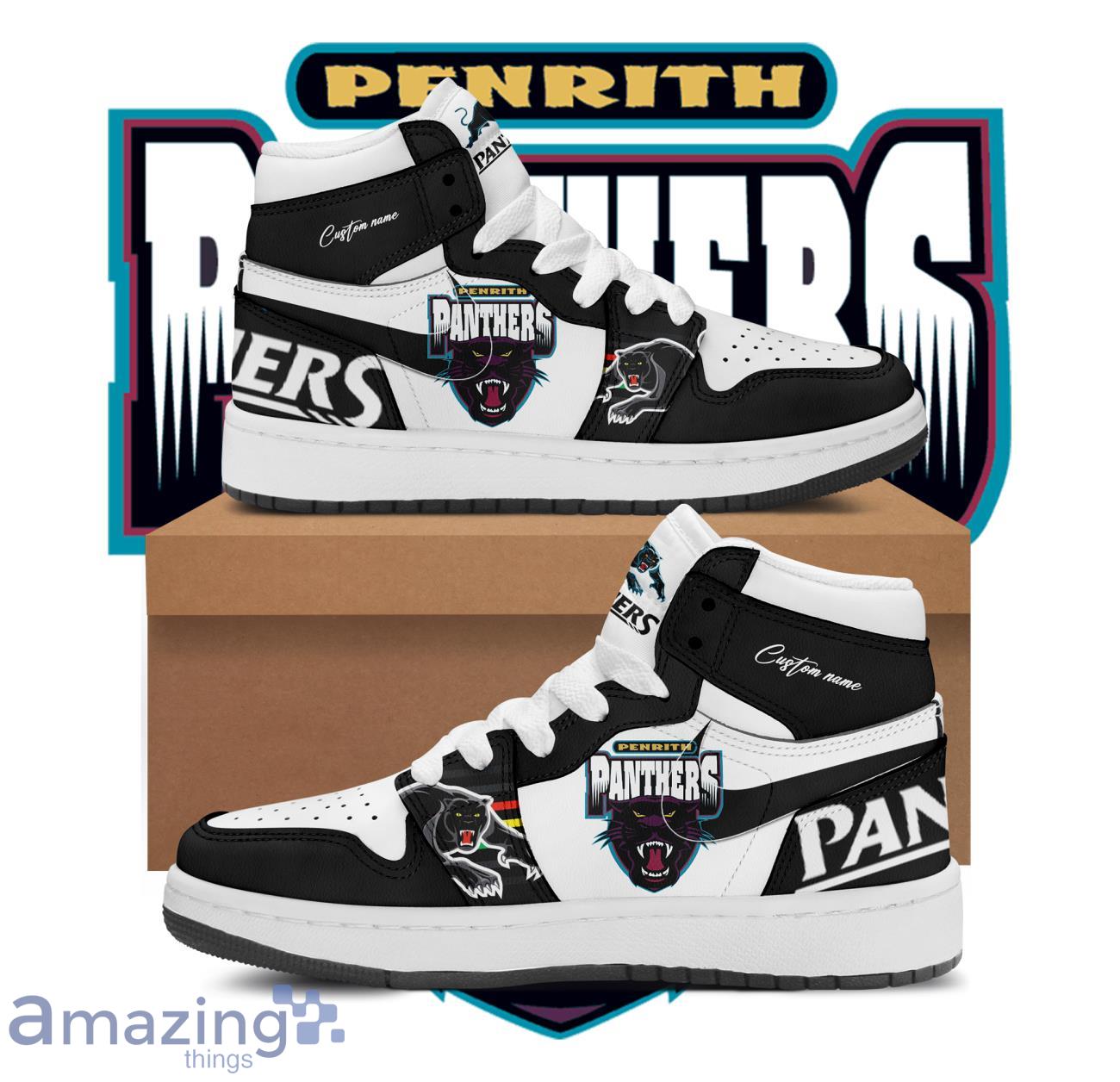NRL Penrith Panthers Air Jordan Hightop Custom Name image NRL Penrith Panthers Air Jordan Hightop Custom Name Product Photo 1