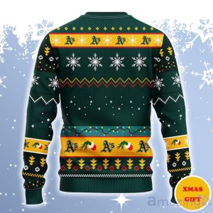 Oakland Athletics Grinch Ugly Sweater Gift For Christmas Product Photo 2