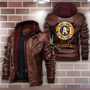 Oakland Athletics Leather Jacket For Fans image Oakland Athletics Leather Jacket For Fans Product Photo 2