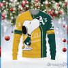 Oakland Athletics Snoopy Kiss 3D Sweater Unisex Christmas Gift