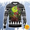 Oakland Raiders Grinch Hug Ugly Sweater Gift For Christmas