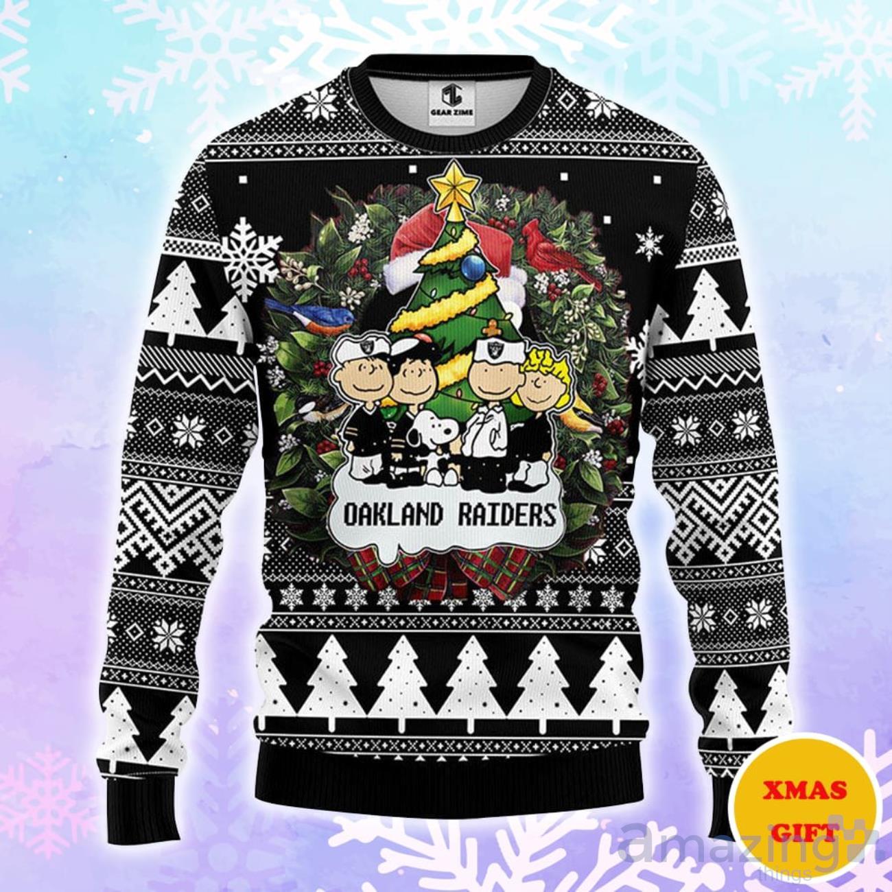 Snoopy Oakland Athletics Christmas AOP Sweater