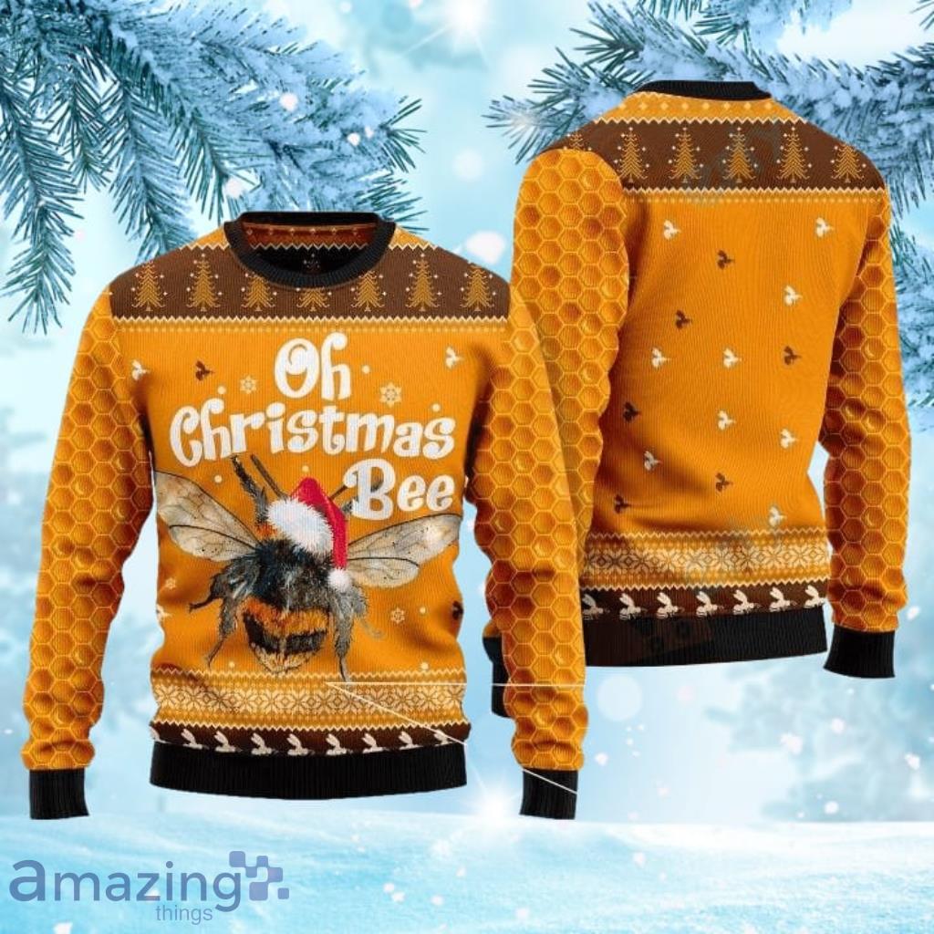 Oh Bee Ugly Christmas Sweater 3D Gift For Men And Women image Oh Bee Ugly Christmas Sweater 3D Gift For Men And Women Product Photo 1