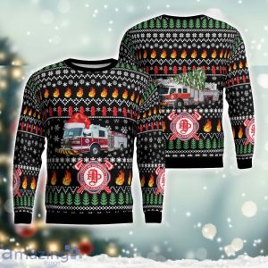 Ohio, City Of Delaware Fire Department AOP Ugly Sweater Xmas Christmas Holiday Gift Product Photo 1