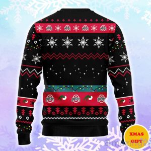 Ohio State Buckeyes 12 Grinch Xmas Day Christmas AOP Sweater Product Photo 2