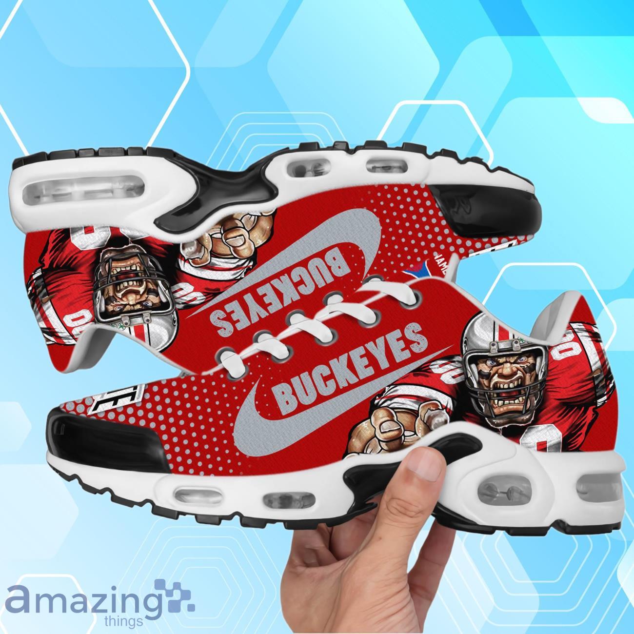 Ohio State Buckeyes Air Cushion Sport Shoes With Custom Name Product Photo 1