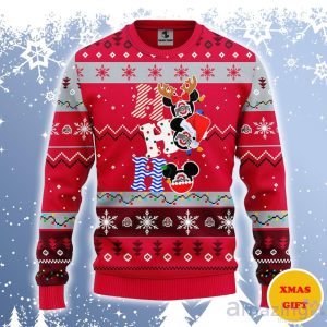 Ohio State Buckeyes Hohoho Mickey Ugly Sweater Gift For Christmas Product Photo 1