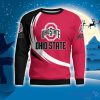 Ohio State Buckeyes Simple Vintage 3D Sweater Christmas Gift For Fans