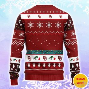 Oklahoma Sooners 12 Grinch Xmas Day Christmas AOP Sweater Product Photo 2