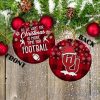 Oklahoma Sooners Ceramic Ornament All We Want For Christmas Is More Time For Football Gift For Xmas