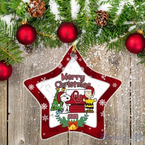 Oklahoma Sooners Ceramic Ornament Snoopy Christmas Special Gift Product Photo 2
