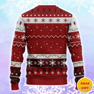 Oklahoma Sooners Hohoho Mickey Christmas AOP Sweater Product Photo 2