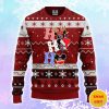 Oklahoma Sooners Hohoho Mickey Christmas AOP Sweater