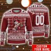 Oklahoma Sooners Mickey Player Custom Name And Number Ugly Christmas Sweater