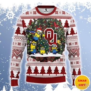 Oklahoma Sooners Minion Ugly Sweater Gift For Christmas Product Photo 1