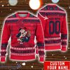 Ole Miss Rebels Mickey Player Custom Name And Number Ugly Christmas Sweater
