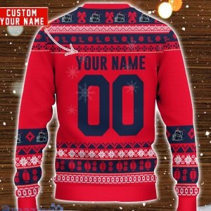 Ole Miss Rebels Mickey Player Custom Name And Number Ugly Christmas Sweater Product Photo 3