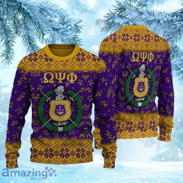 Omega Psi Phi Christmas Knitted Ugly Christmas Sweater