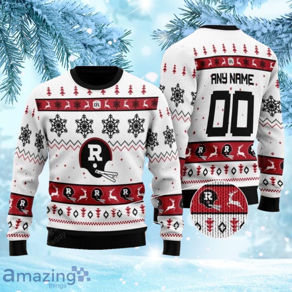 Ottawa Rough Riders White Ugly Christmas Sweater