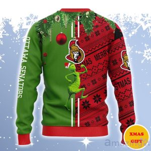 Ottawa Senators Grinch & Scooby-Doo Ugly Sweater Gift For Christmas Product Photo 2