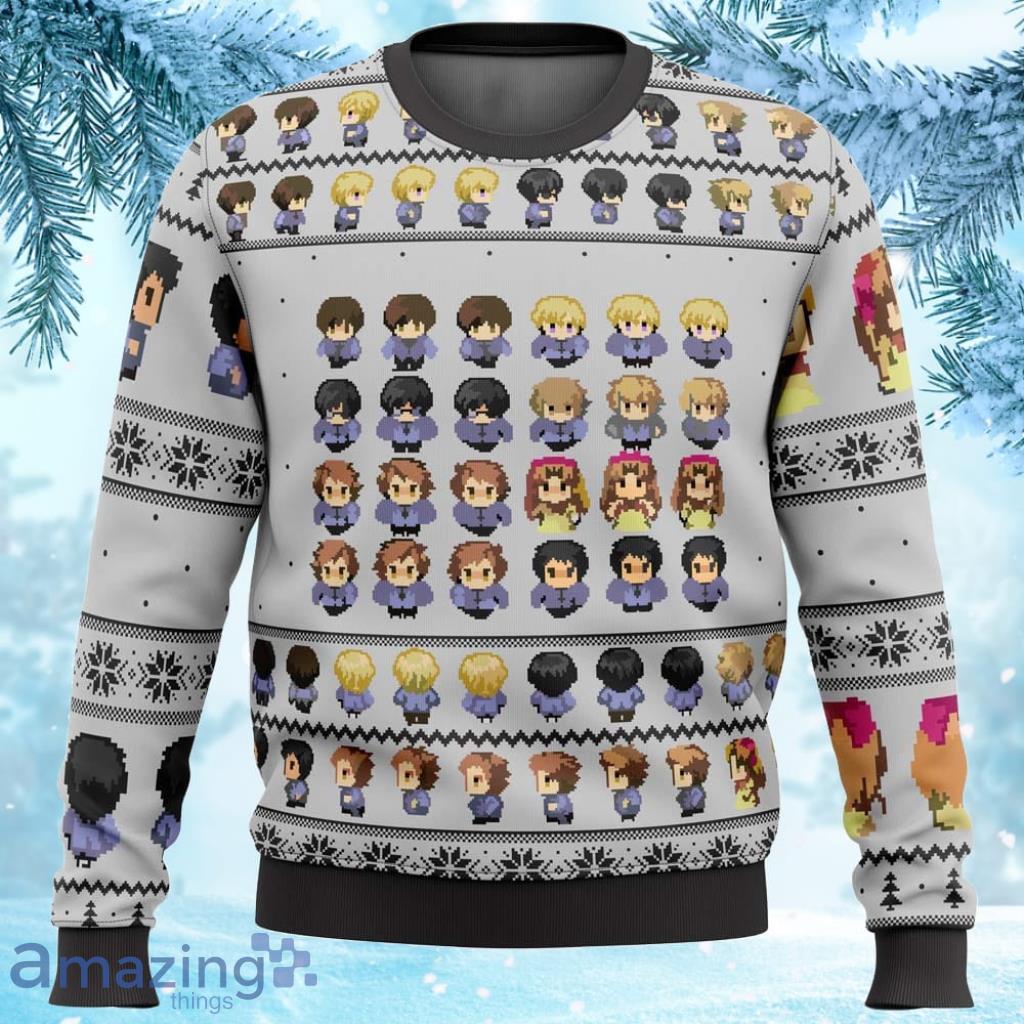 Ouran High School Host Club Sprites Ugly Christmas Sweater image Ouran High School Host Club Sprites Ugly Christmas Sweater Product Photo 1