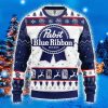 Pabst Blue Beer Ugly Christmas Sweater 3D Gift For Men And Women