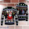 Pabst Blue Ribbon Black Santa Hold My Beer Ho Ho Ho Ugly Christmas Sweater