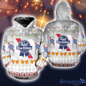 Pabst Blue Ribbon Lover Beer 3D All Over Printed Ugly Christmas Sweater Sweatshirt Hoodie Christmas Gift Product Photo 3