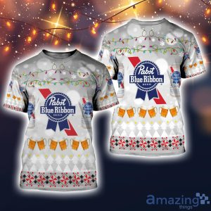 Pabst Blue Ribbon Lover Beer 3D All Over Printed Ugly Christmas Sweater Sweatshirt Hoodie Christmas Gift Product Photo 5