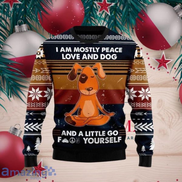 Womens dog 2025 christmas sweater