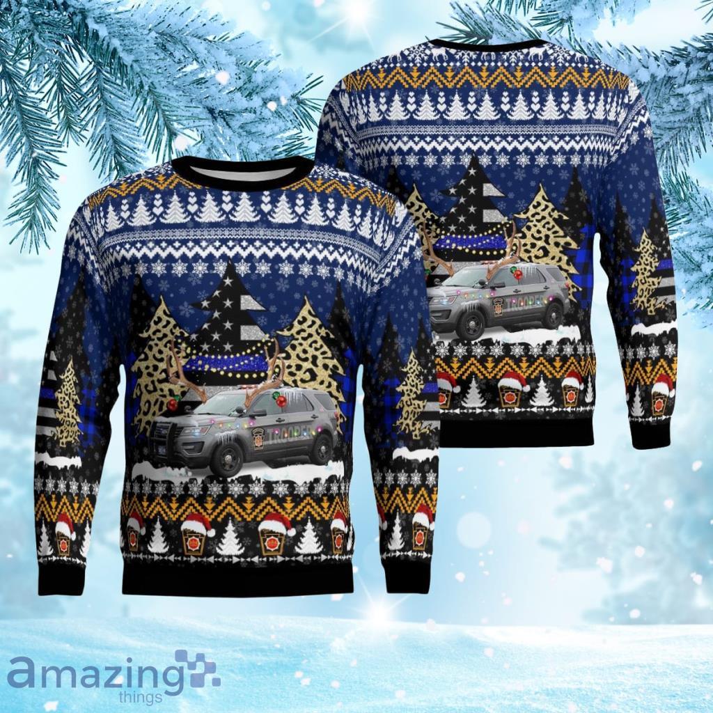 Pennsylvania State Police Ford Interceptor Utility Christmas Ugly Sweater 3D Gift For Men And Women image Pennsylvania State Police Ford Interceptor Utility Christmas Ugly Sweater 3D Gift For Men And Women Product Photo 1