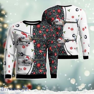 Pensacola Florida Escambia County Sheriff Office Bell OH-58C Kiowa Christmas Ugly Sweater Christmas Gift Ideas Product Photo 1