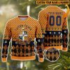 Personalized Name And Number Luton Town 3D Ugly Christmas Sweater Christmas Holiday Gift